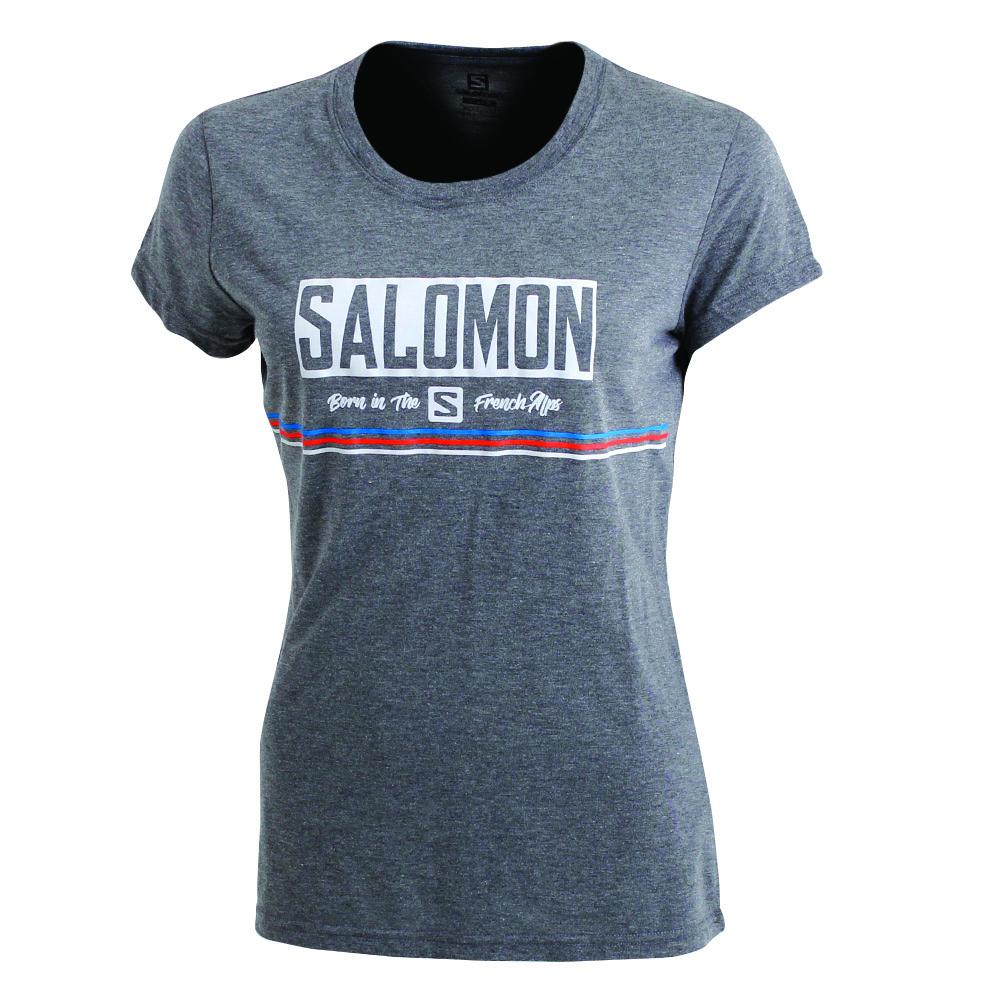 Salomon 1947 SS W Camisetas Mujer - Negras - Colombia (13052-FTUI)